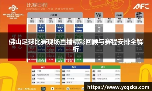 佛山足球比赛现场直播精彩回顾与赛程安排全解析
